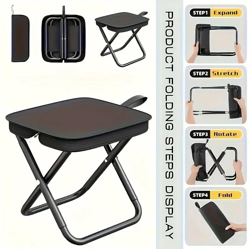 Tabouret pliant sac à dos léger pour pêche voyage camping randonnée plage transport facile