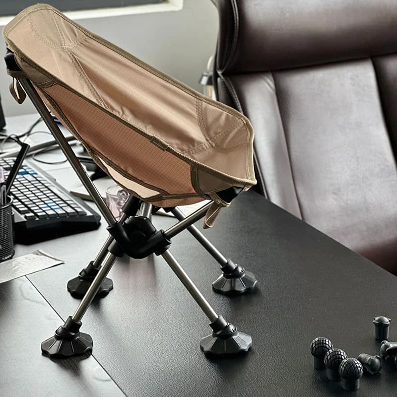 Lot 4 protections pieds anti-dérapantes pour tabouret pêche et camping 13-16mm