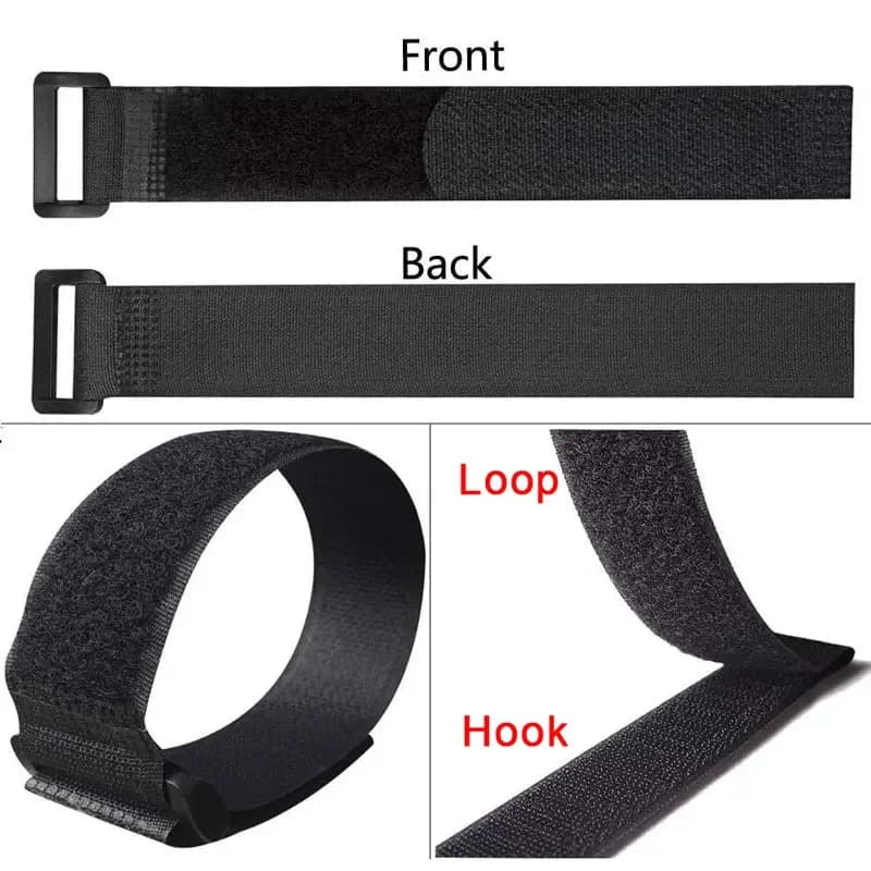 Sangles réglables nylon 5/10 pièces pour rangement matériel pêche - Attaches câbles réutilisables