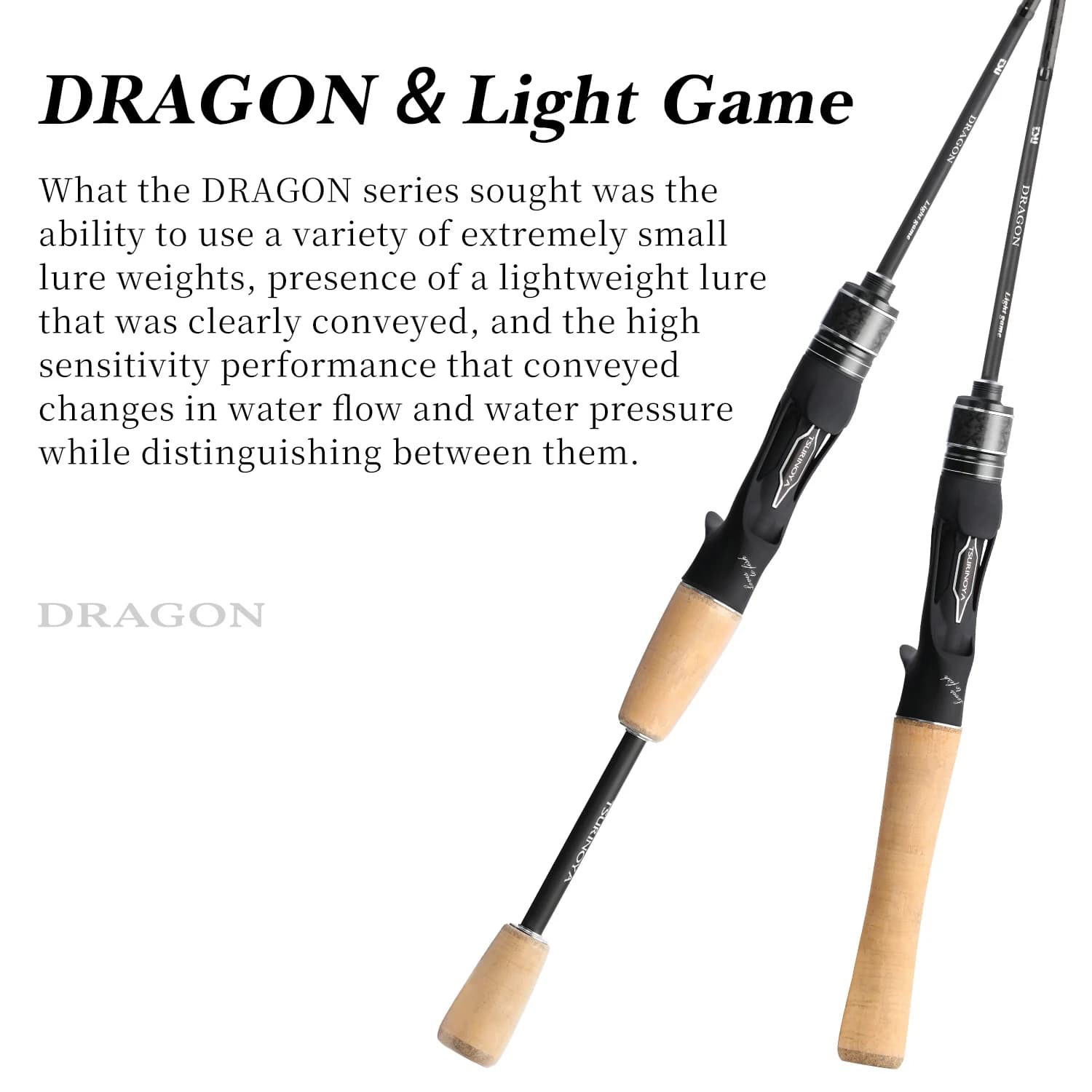 Canne light game TSURINOYA DRAGON 1.6-1.8m UL action rapide guides FUJI truite bass