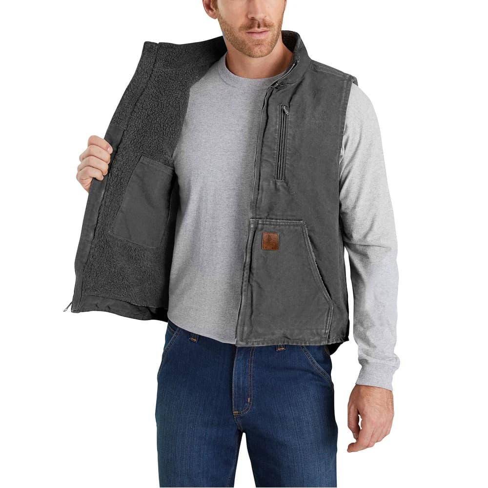 Veste pêche hiver doublée sherpa - Style vintage pour pêche et chasse par temps froid