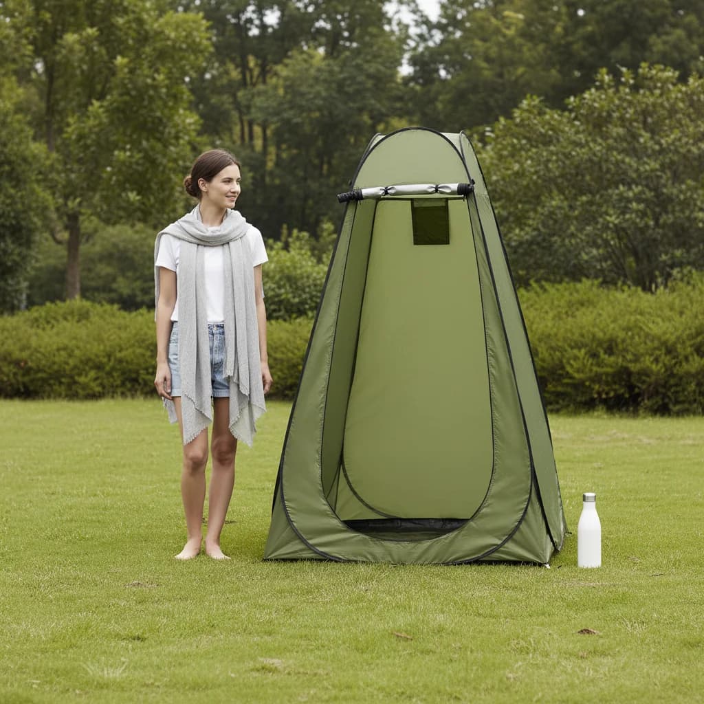 Tente toilette portable étanche pour camping randonnée pêche - Abri intimité 1.2x1.2x1.9m pliable et léger