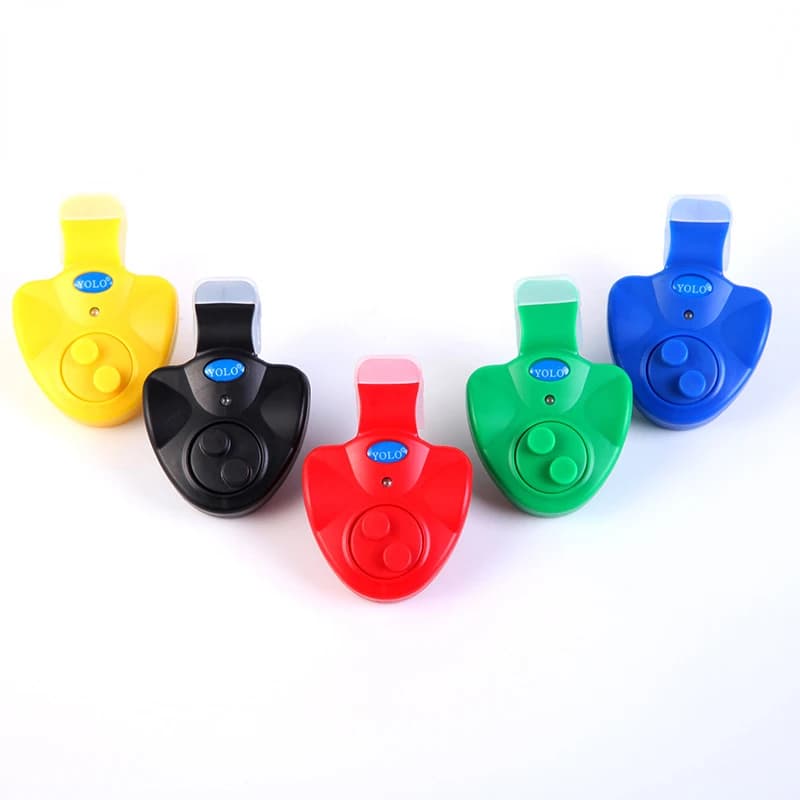 Set clips pêche carpe LED 5 couleurs - alarme sonore indicateur électronique capteur morsure accessoires