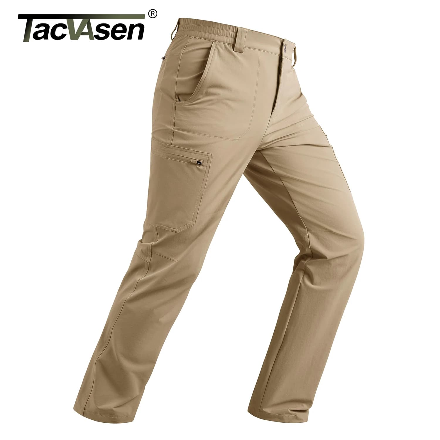 Pantalon de pêche homme TACVASEN léger respirant séchage rapide résistant à l'eau cargo stretch été