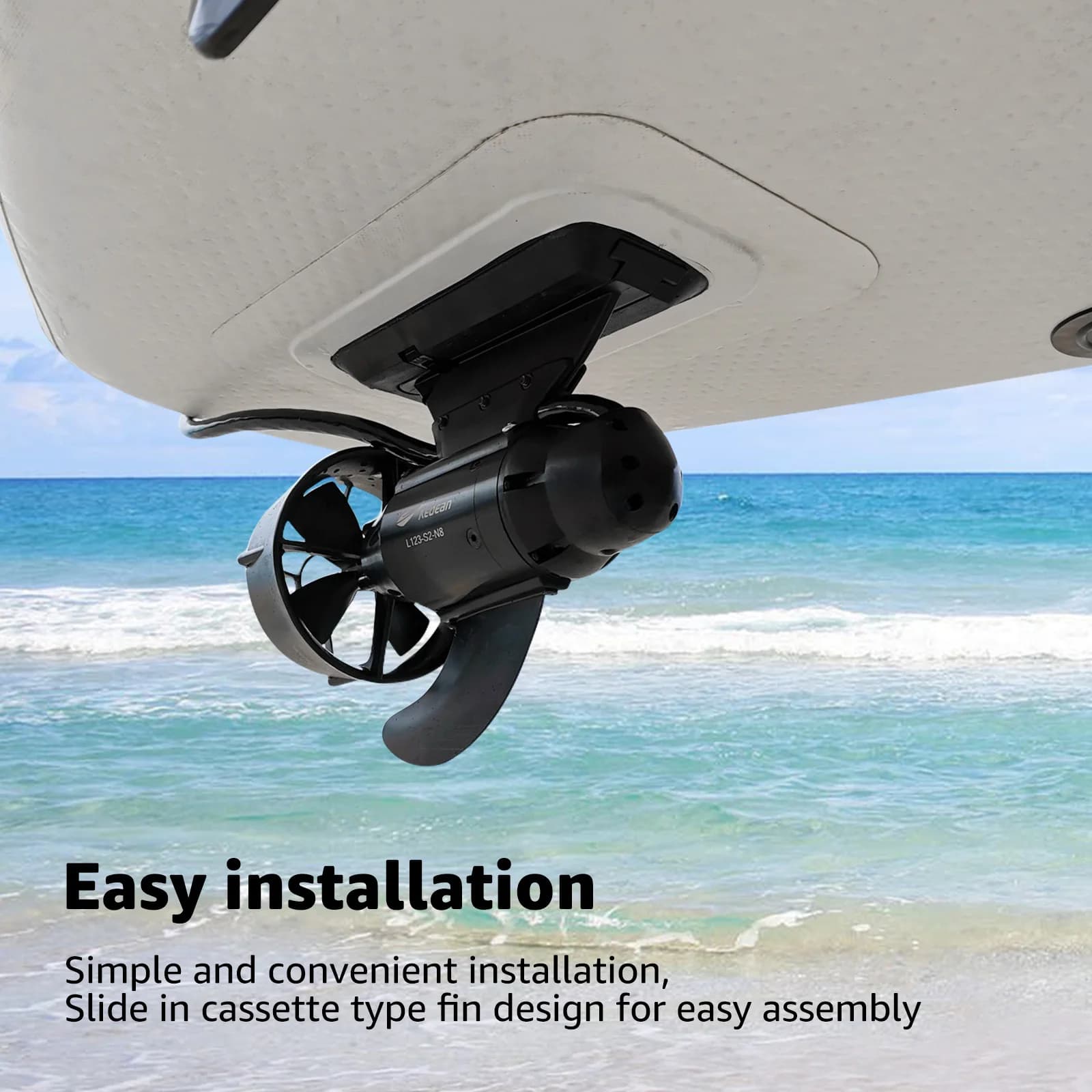 Moteur électrique nageoire 380W pour paddle board et kayak, propulseur sous-marin POWER FIN assistance