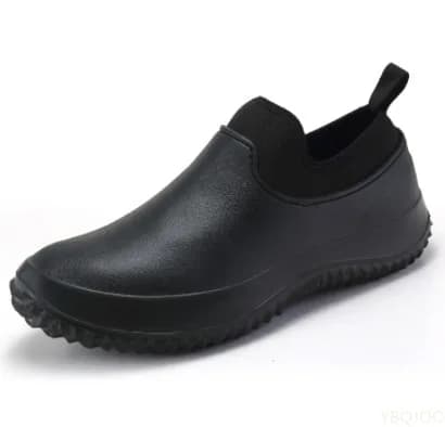 Bottes de pêche courtes homme caoutchouc imperméables confort antidérapantes travail chef pluie extérieur