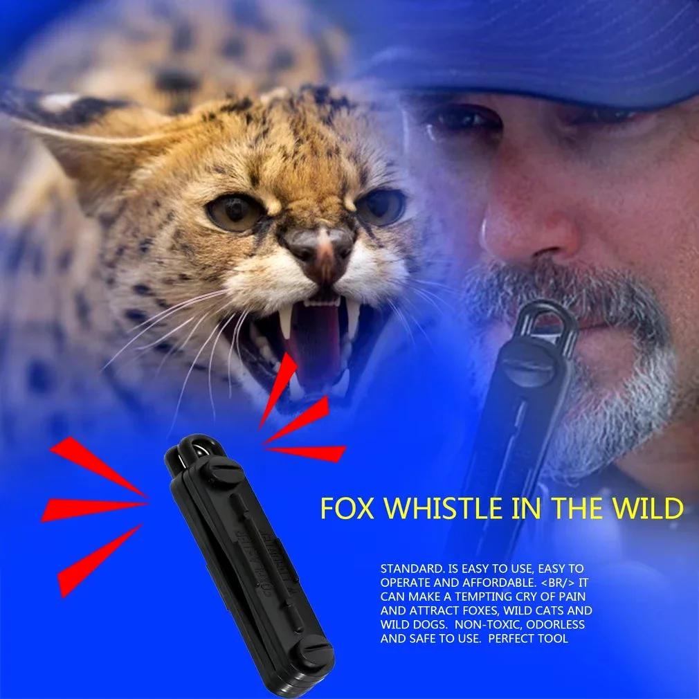 Appel renard sifflet noir chasse - leurre prédateur lapin lampe accessoire extérieur efficace