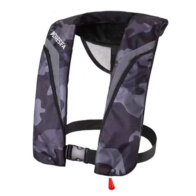 Gilet de sauvetage gonflable automatique CE 150N adulte pêche rafting avec poche manuel