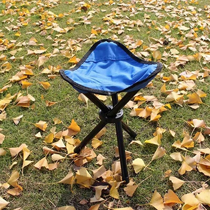 Chaise plage pliante triangle design pêche camping - Siège paresseux multifonction ultra léger portable
