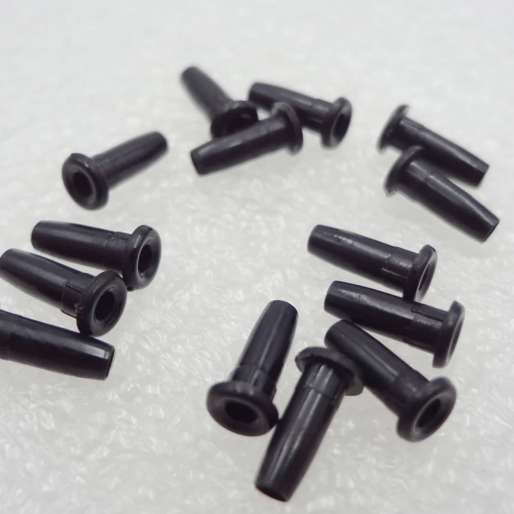 Grommets de raquette de badminton AEF trou simple et double - Pack noir pour pêcheurs