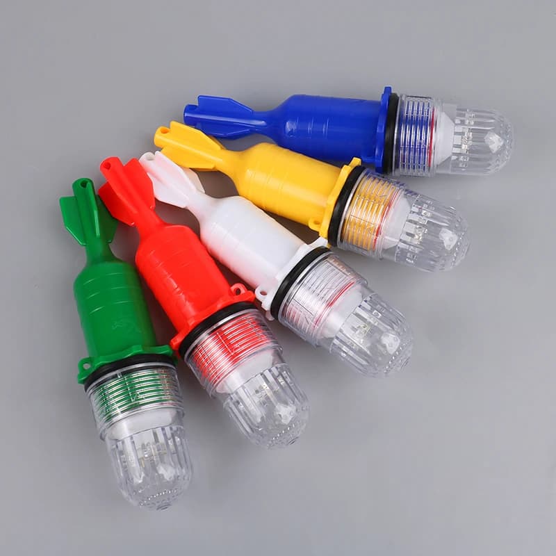 Lampe de pêche sous-marine à double flash - Balise lumineuse pour filets et détection de poissons