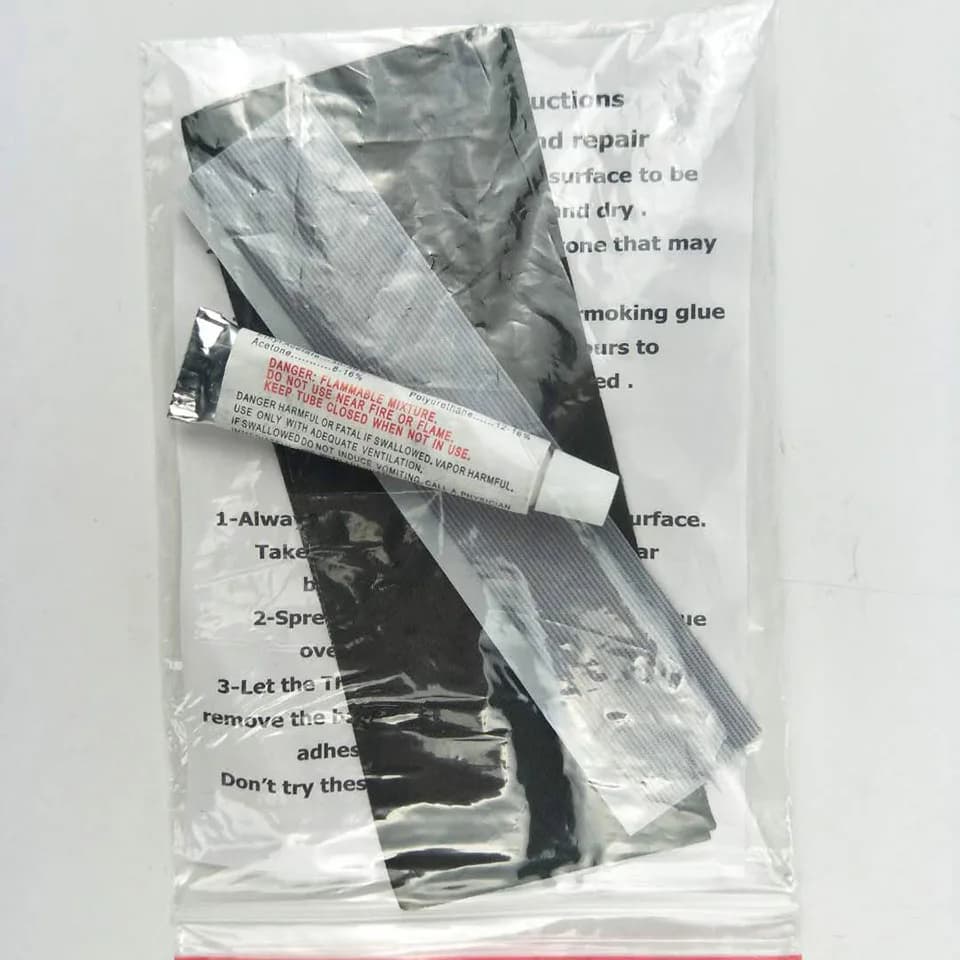 Kit réparation waders pêche à la mouche - Colle combinaison étanche et bande d'étanchéité pour chasse
