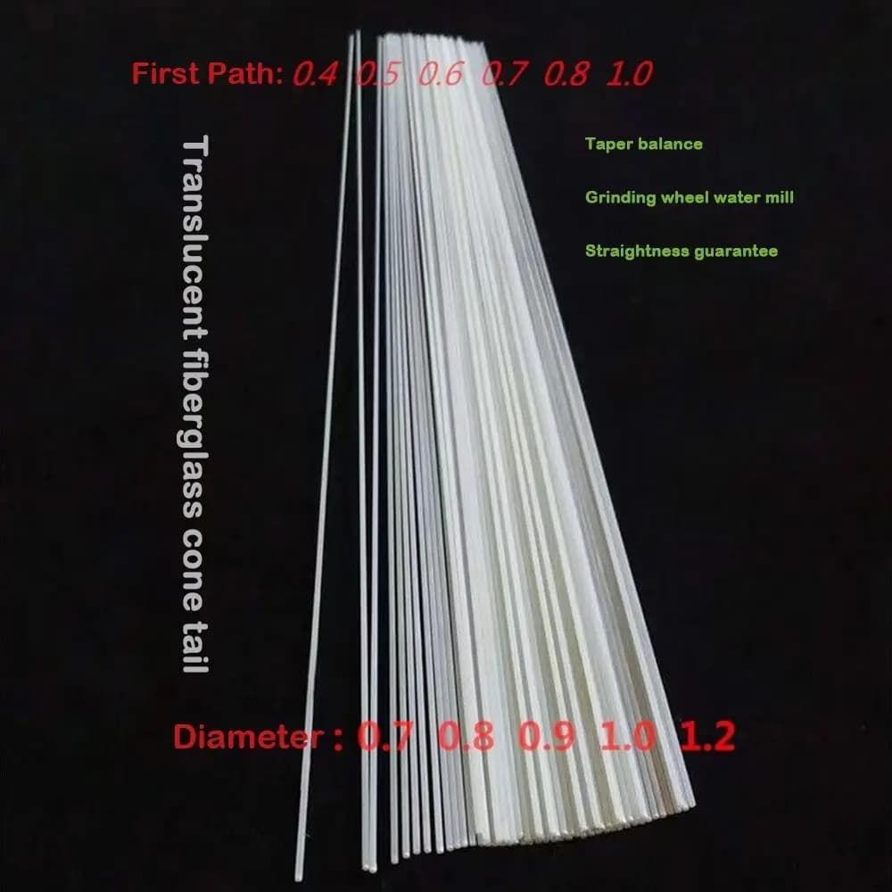 Cônes de queue pour flotteurs 10 pièces DIY fibre de verre - accessoires pêche de nuit visibles