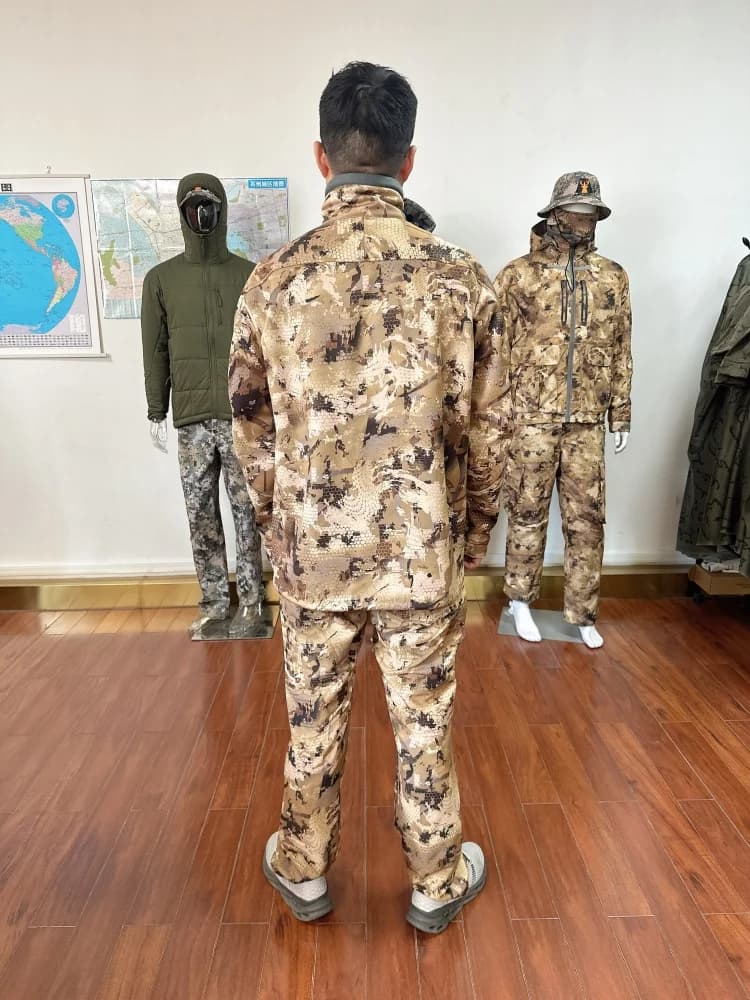 Veste de chasse imperméable homme - Couche intermédiaire 3 couches - Vêtement technique pêche extérieur