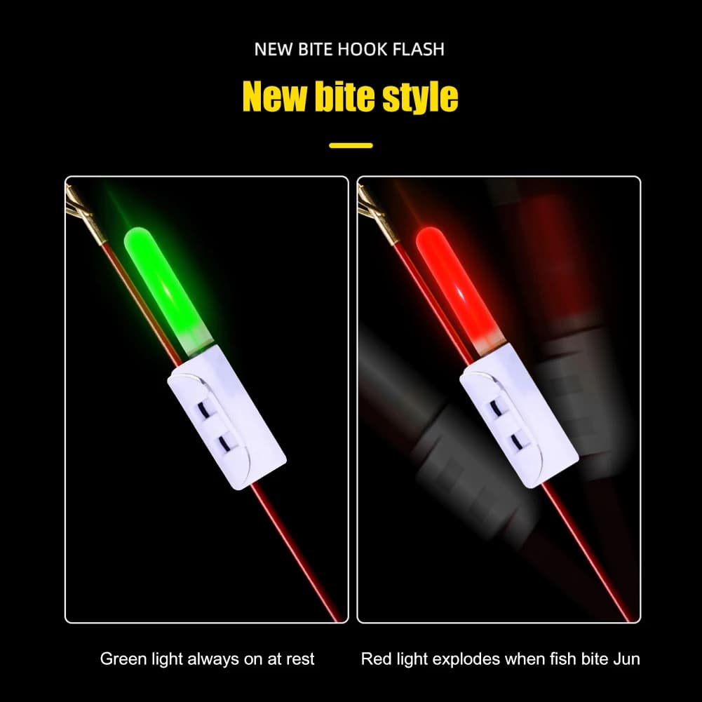 Lampe électronique portable pour canne - Indicateur de touche étanche sticks lumineux pêche nuit