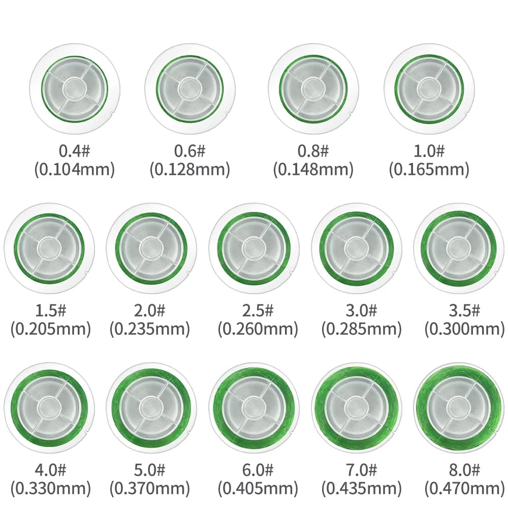 Ligne de pêche monofilament nylon DNDYUJU 500 mètres haute résistance 2LB à 40LB pour tracas