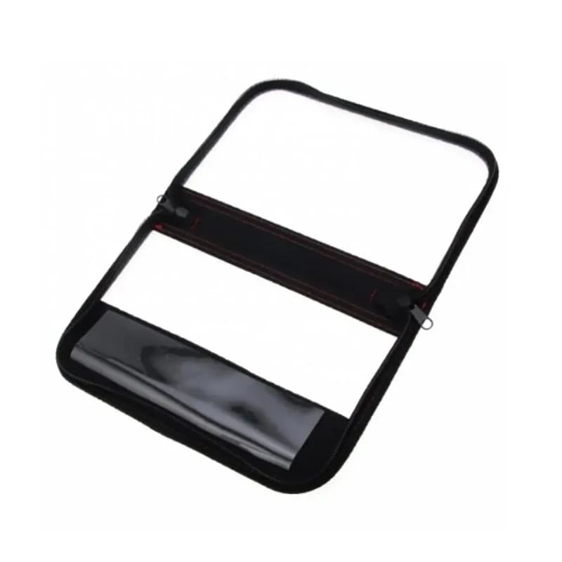 Sac rangement leurres plastique transparent double fermeture étui pêche portable visuel hameçons