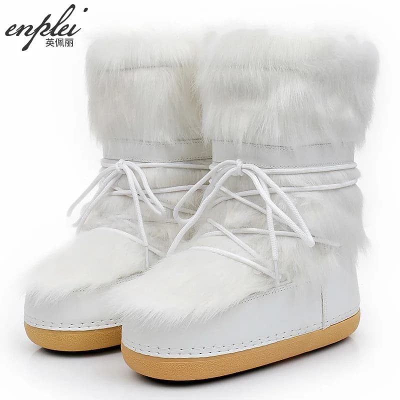 Bottes spatiales tendance pour femmes - Chaussures hiver étanches antidérapantes ski voyage