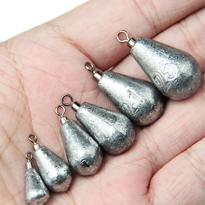 Lot de 10 plombs souples pour leurres de 3.5g à 20g | Poids pour pêche du
