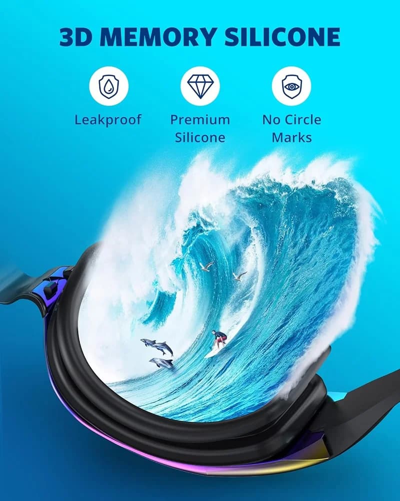 Kit complet lunettes HD anti-buée + bouchons d'oreilles + pince-nez étanches réglables