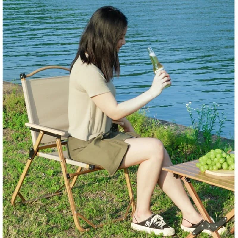 Chaise de pêche pliable portable légère Kemet pour équipement camping pique-nique et plage