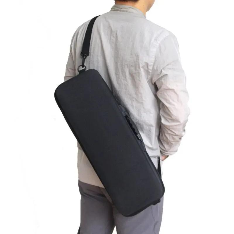 Sac de transport JSFUN pour cannes à pêche - Étui EVA anti-choc avec bandoulière réglable