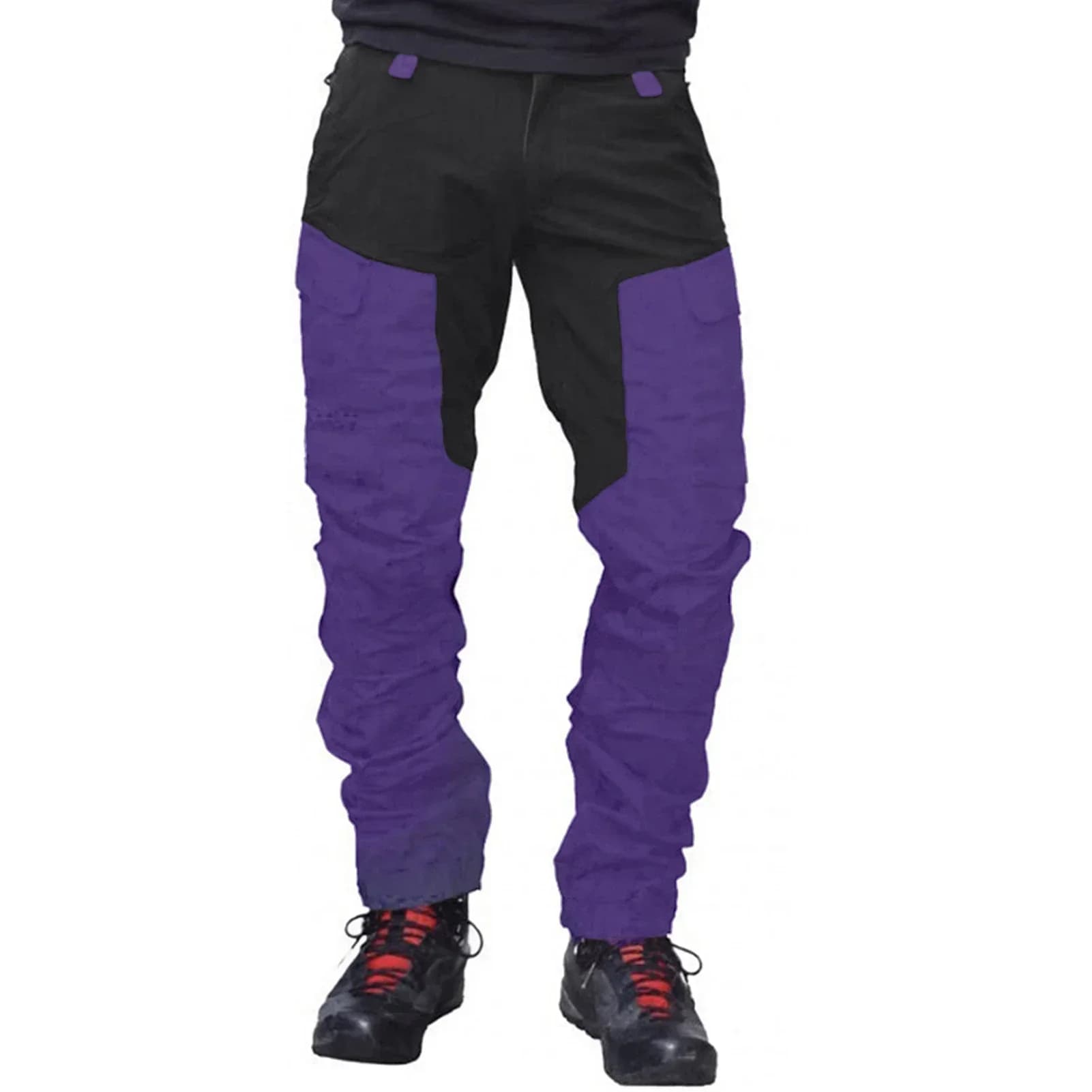Pantalon cargo slim printemps homme - Multi-poches patchwork - Pêche camping sport outdoor