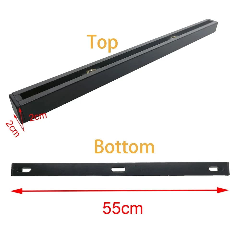 Rails coulissants aluminium pour kayak avec support canne à pêche - Accessoires fixation marine bateau gonflable