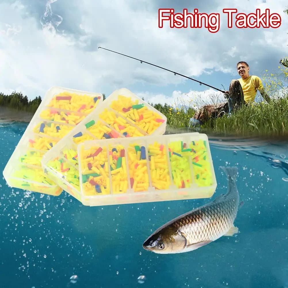 Set accessoires pêche tailles multiples manchons flotteurs silicone stops boilies montage carpe