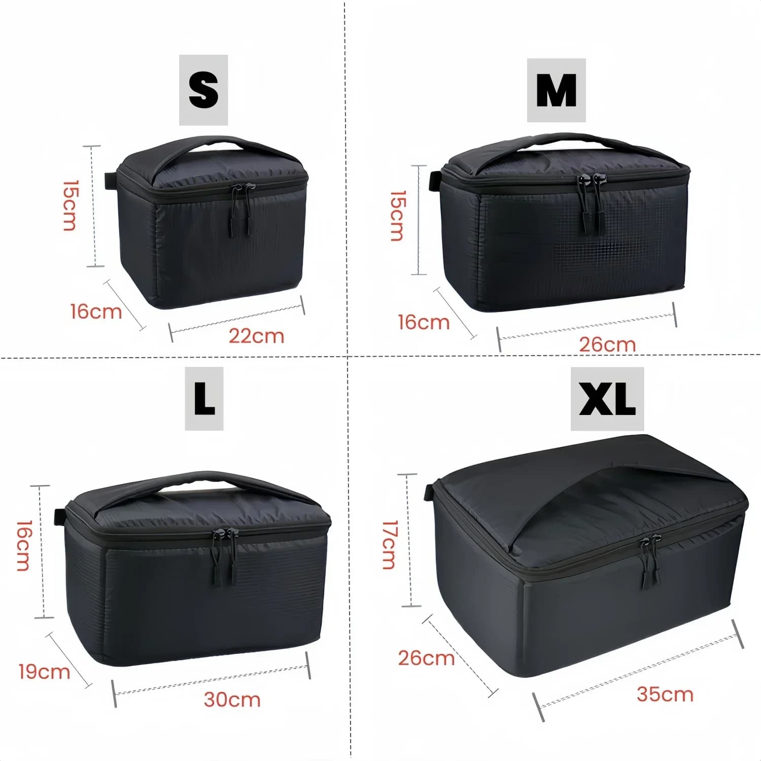 Sac de rangement moulinets pêche 2/3/4/6 cases - Sac matériel pêche extérieur - Organisation moulinets et accessoires