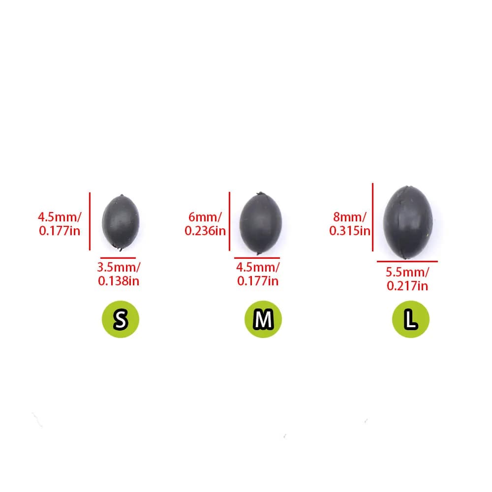 10 perles en tungstène sans plomb pour ligne leader chod rig, accessoires carpe et pêche à