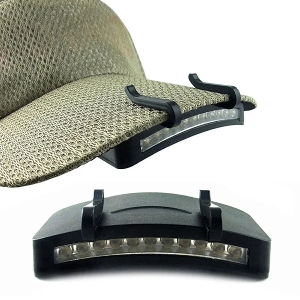 Lampe LED HOMEFISH à clipser sur casquette pour pêche et chasse nocturne