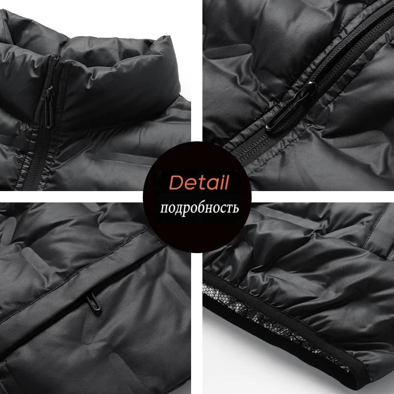 Veste sans manches homme hiver chaude grande taille 7XL 8XL pour pêche et plein air