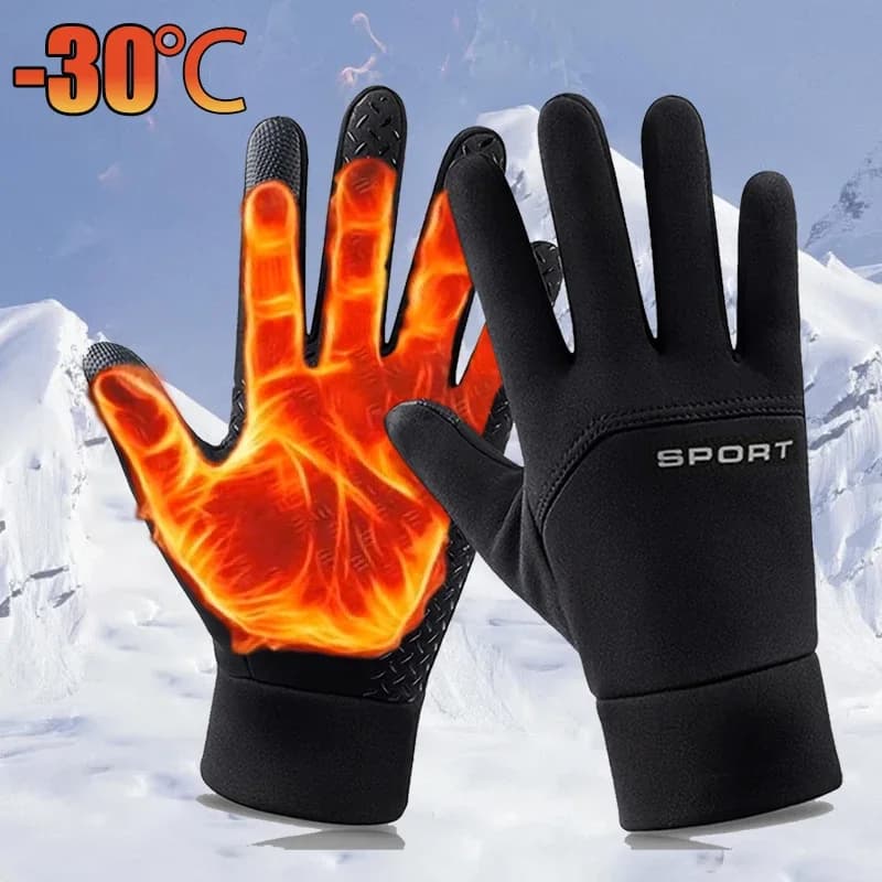 Gants pêche hiver tactiles imperméables pour pêcheurs avec écran tactile compatibles smartphones