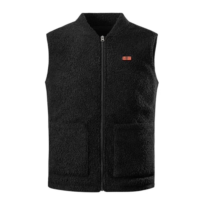 Veste chauffante USB hiver sans manches 3 températures réglables pour sport extérieur lavable