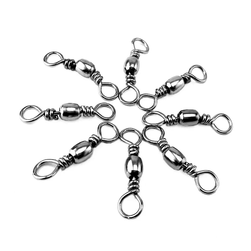 Émerillons à roulement Goture 200 pièces acier inoxydable 16-46kg connecteur ligne pêche