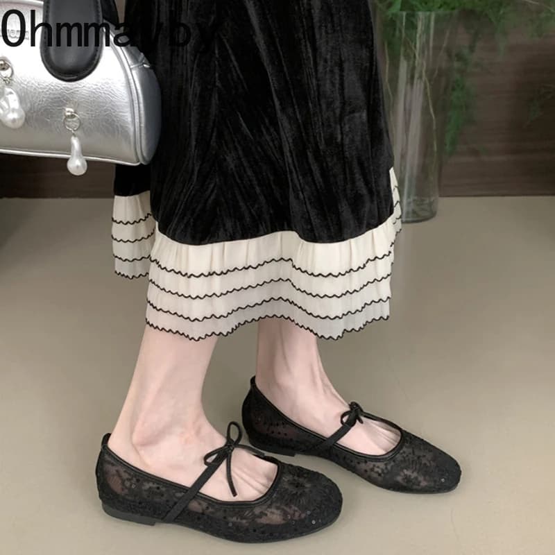 Chaussures femme Mary Jane lacets printemps 2026 confortables semelle souple pour pêche élégante