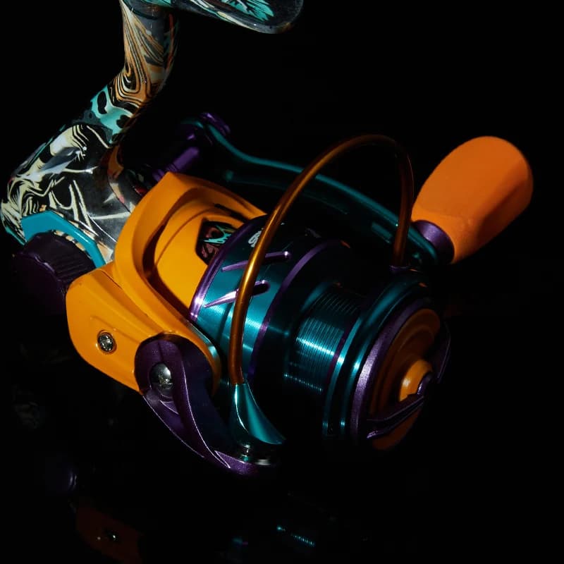 Moulinet spinning BILLINGS HA 22LB drag ratio 5.2:1 bobine métal CNC pour eau douce et mer