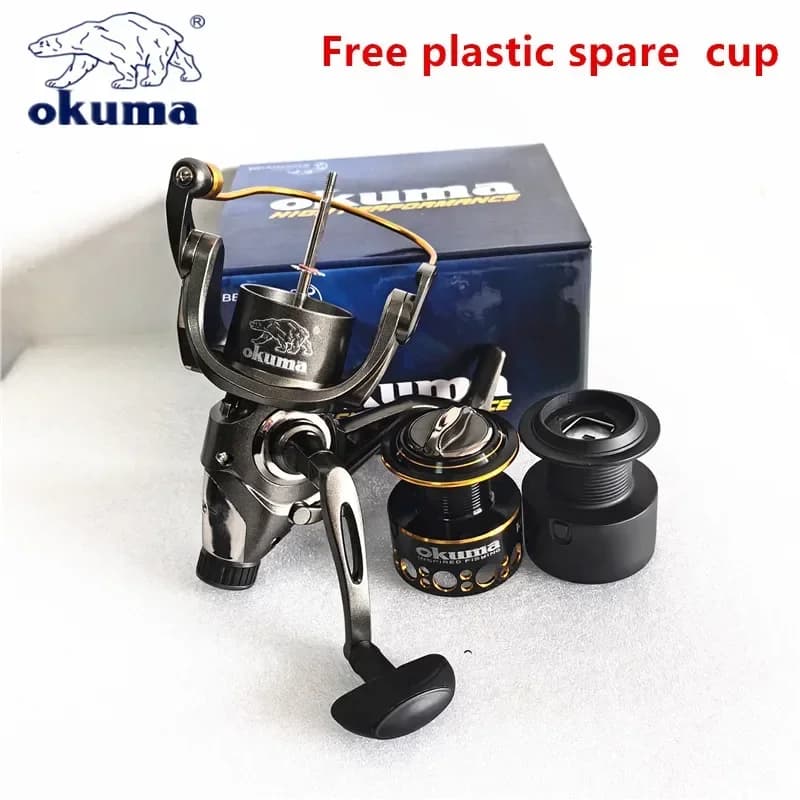 Moulinet pêche OKUMA frein double release avant arrière 12kg drag pêche mer 4.9:1 haute vitesse 3000 6000