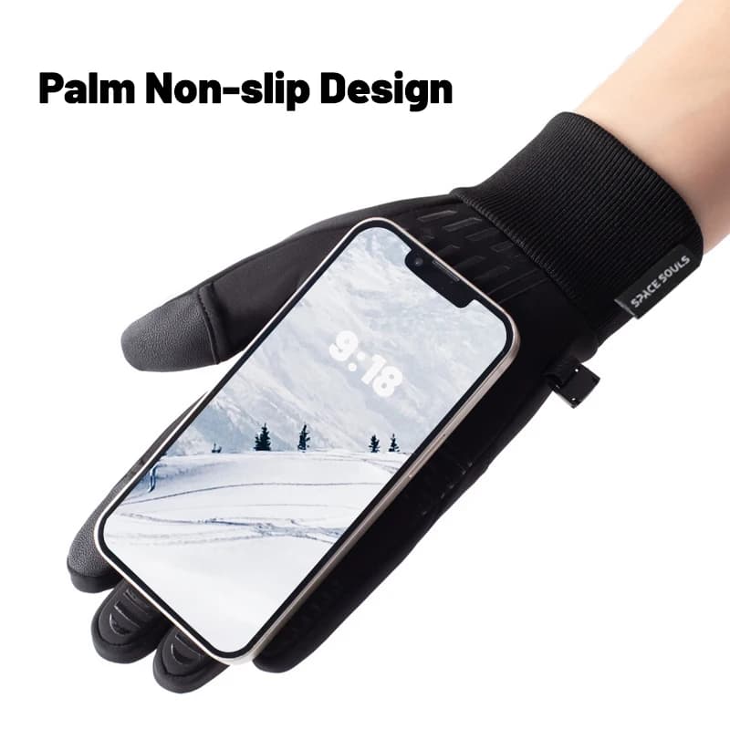 Gants chauds hiver homme femme imperméables tactiles sport extérieur pêche ski vélo