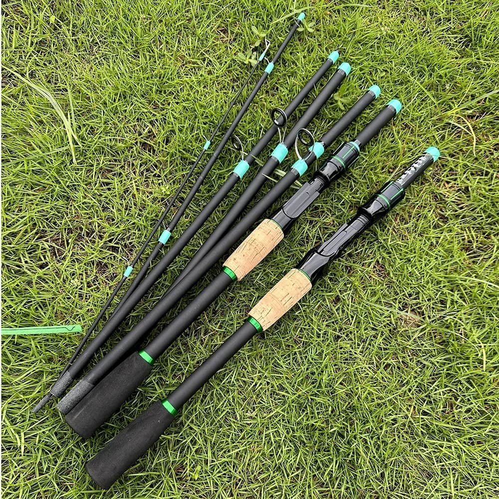 Canne à pêche casting spinning ultralégère 1.8m/2.1m pour truite et jigging avec pointe solide