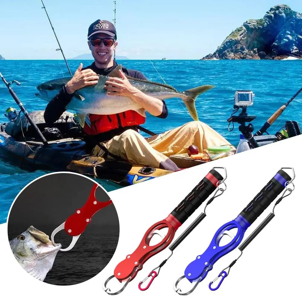Pince à prise pour poisson grip aluminium avec balance pêche plombée accessoire portable