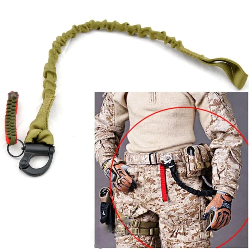 Sangle de sécurité tactique anti-dérapante pour fusil de pêche chasse tir sport extérieur