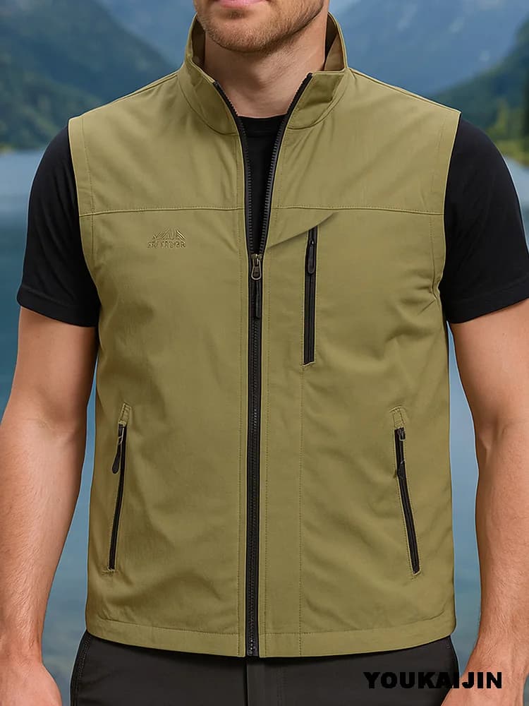 Gilet de pêche homme sans manches mesh respirant - Veste été séchage rapide randonnée extérieure tailles S-6XL