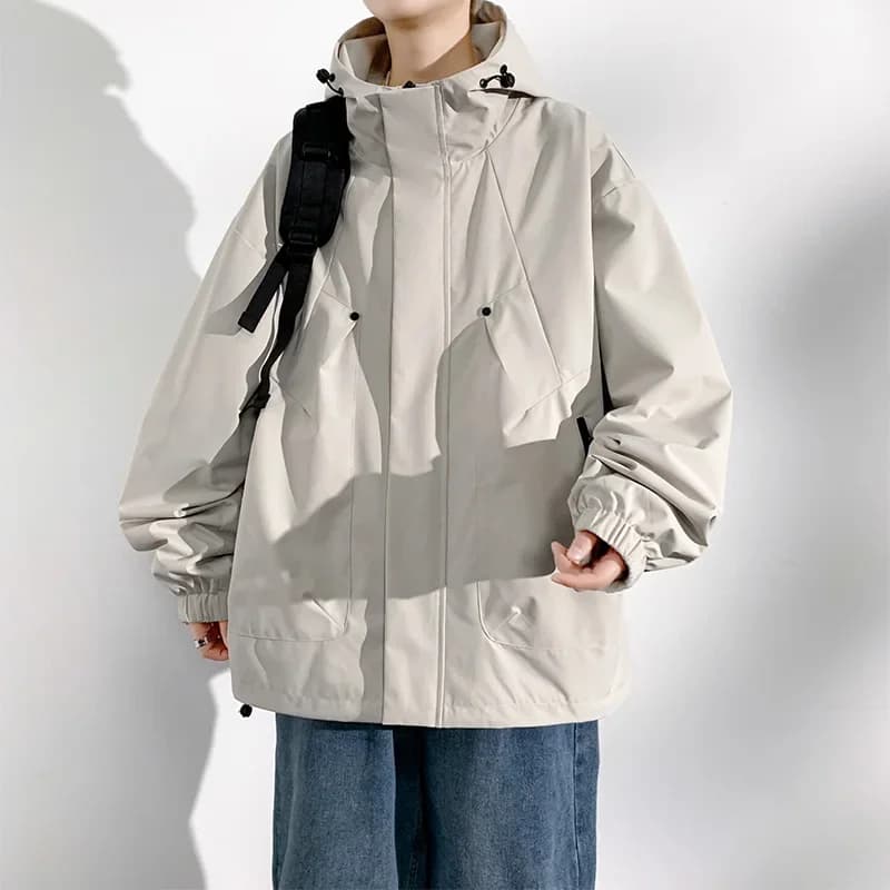 Veste de camping homme New Camping Jacket 8XL - Imperméable coupe-vent grande taille mode décontractée