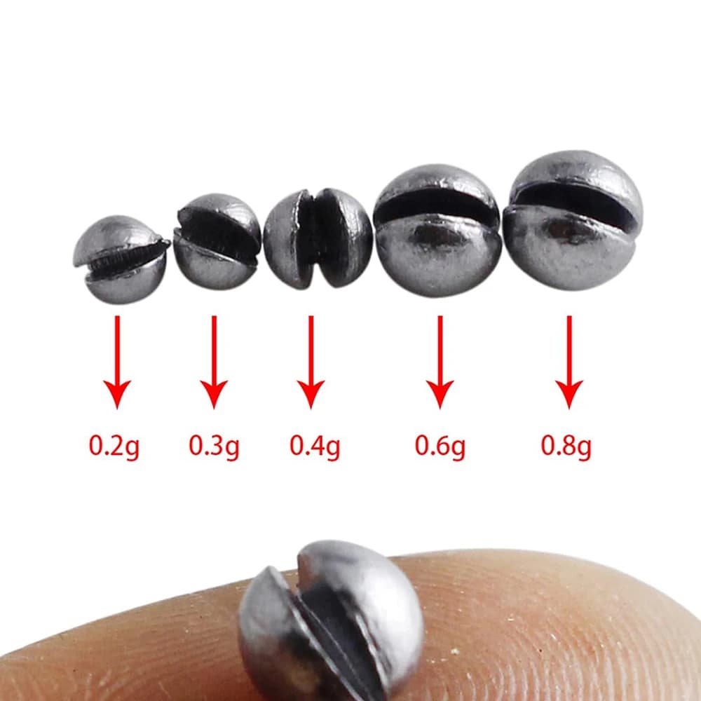 Kit de plombs de pêche 205 pièces avec plombs oeufs amovibles et 5 tailles pour ligne et accessoires