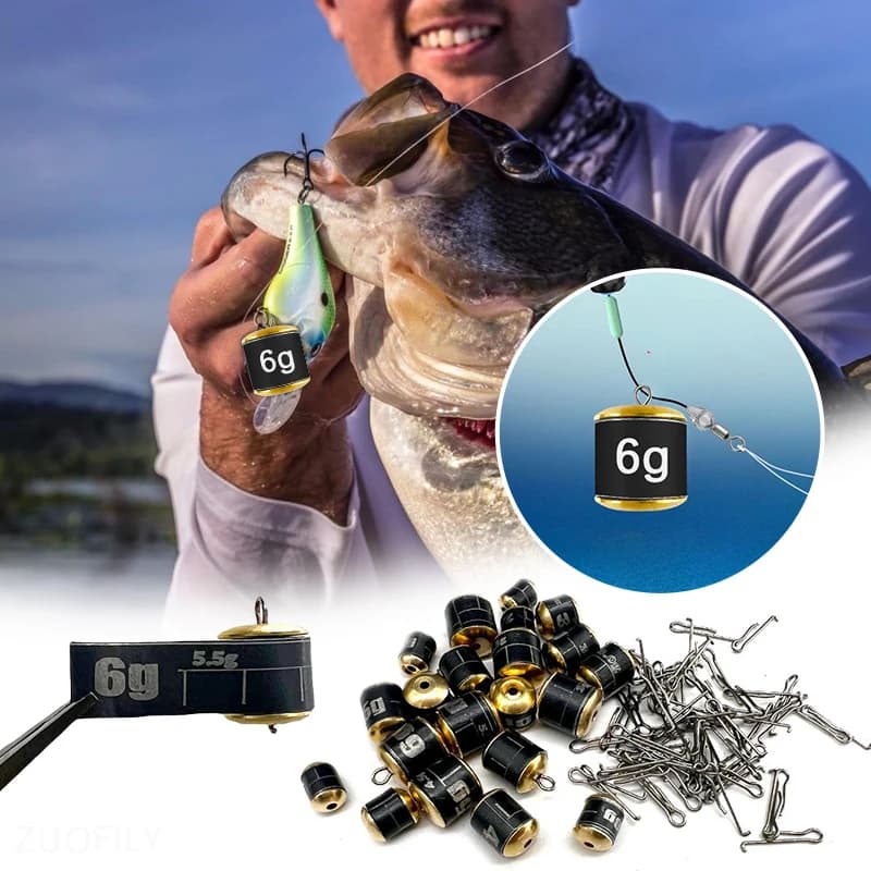 Plombs de ligne détachables 1.5g à 6g pour pêche au coup et au feeder, plombiers rapides pour montages pêche