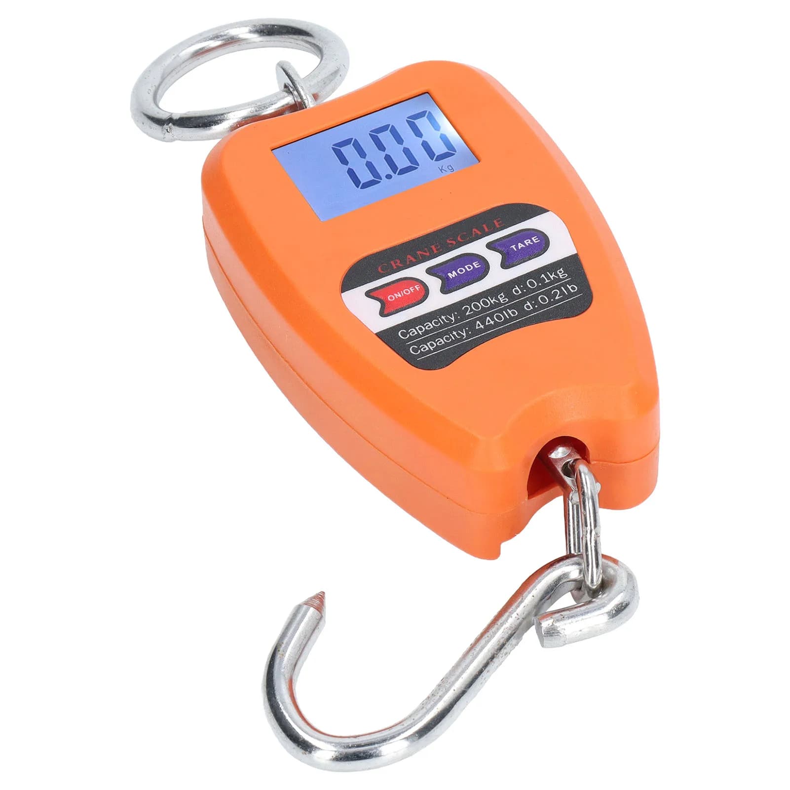 Pèse-bagages numérique portable 200kg LCD - balance accrochable précise multifonction pour pêche et voyage