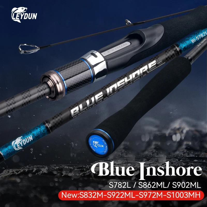 Canne spinning LEYDUN BLUE INSHORE pour bar et pêche côtière breakwater - modèles S762L à S1003MH