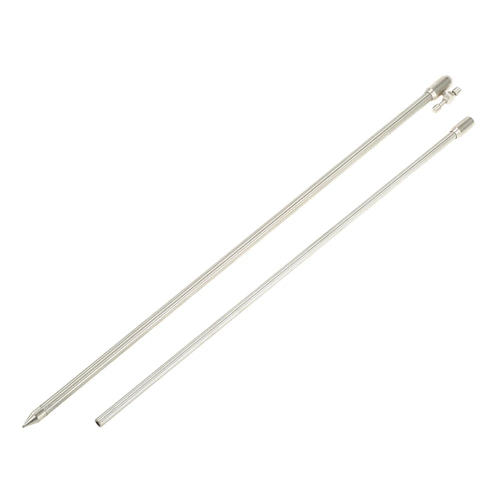 Bankstick réglable en acier inox 55-100cm pour pêche à la carpe - support de canne pour alarmes de touche